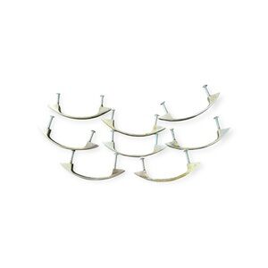 Set of 8 Vintage Silver Drawer Pulls